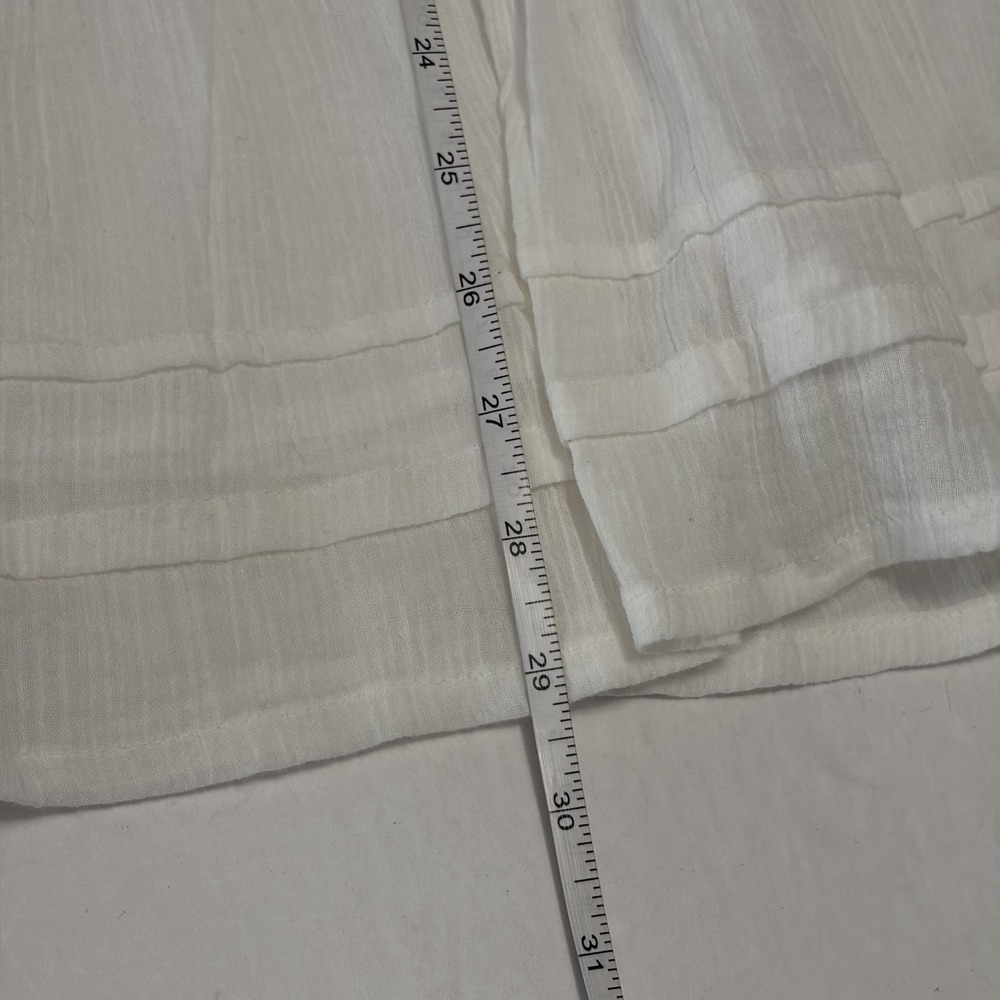 Tiered Cottagecore 100% Cotton Maxi Skirt Girls M Coastal Beach Vacation Capsule - Picture 6 of 8